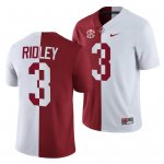 Men's Alabama Crimson Tide #3 Calvin Ridley Split Edition Crimson NCAA White College Football Jersey 2403GKVI7